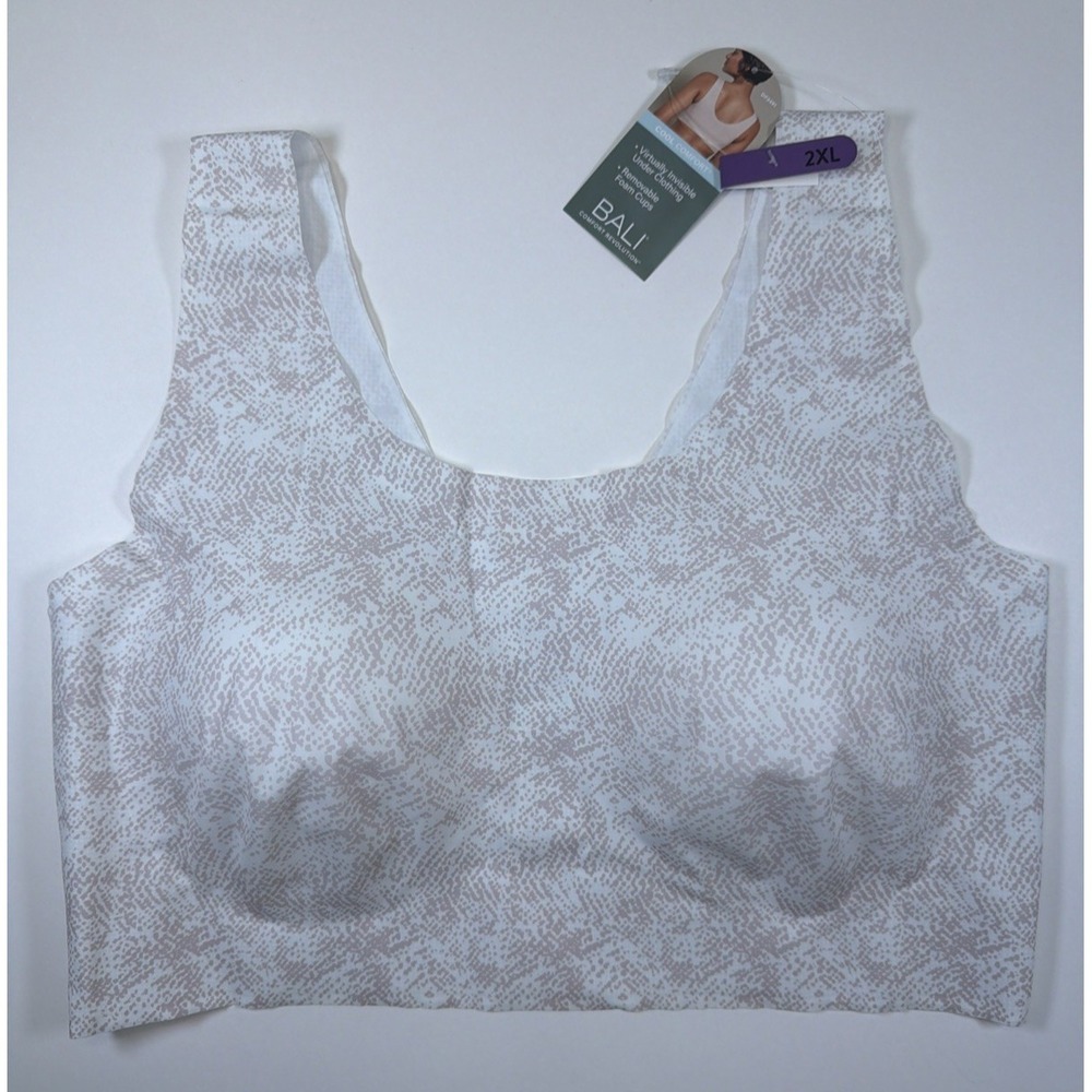 Bali Comfort Revolution Easylite Wirefree Bra New 2XL DF3491 Pullover Womens